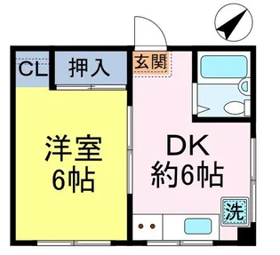 冨士ハイム【1階】の間取り