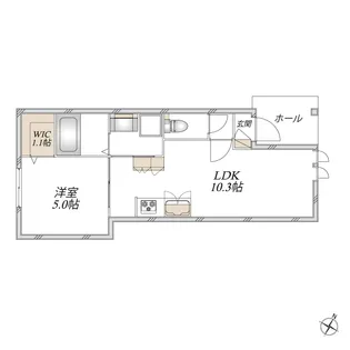 Luna Tsunashima【1階】の間取り