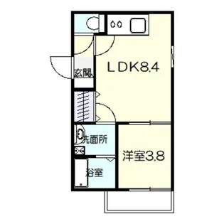 AND TERRACE 北野田【2階】の間取り