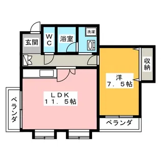 コーポS【3階】の間取り