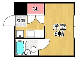 シャルム岡山手【2階】の間取り