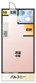 シャトーヤジ3【1階】の間取り