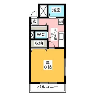 高島屋マンションII【3階】の間取り