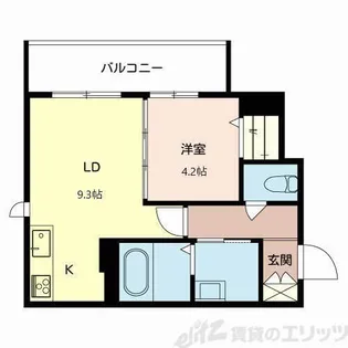 Kanat江坂【4階】の間取り