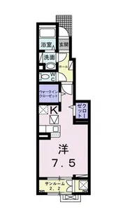 アネモスA【1階】の間取り