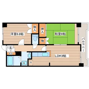 南大野田271ビル【1階】の間取り