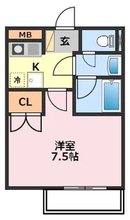 コーポサンライズ【2階】の間取り