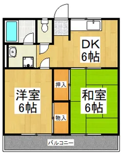 久米川グリーンハイツ【2階】の間取り