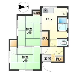 船木荘【1階】の間取り