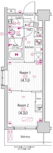 ガーラ雑色グランドステージ【7階】の間取り