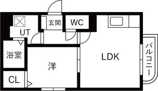 フィレントI【1階】の間取り