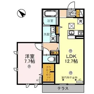 サクラソラ B【1階】の間取り