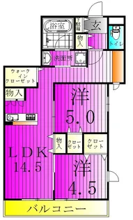 クレスト【1階】の間取り