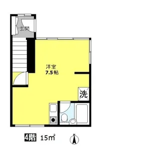 若葉ビル【4階】の間取り