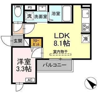 セレスティア古千谷本町【2階】の間取り