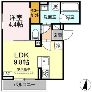 ヴィエント【3階】の間取り