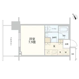 Brillia Tower浜離宮【17階】の間取り