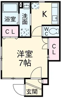 信濃ハイツ【1階】の間取り