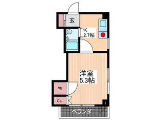 Lutella白島【5階】の間取り