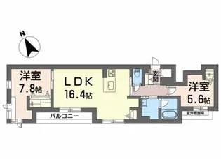 ベル コリーヌ【3階】の間取り
