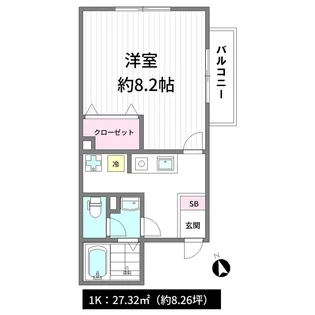 ヒルクレスト大崎【3階】の間取り