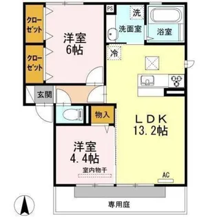 Rioくるま II【1階】の間取り