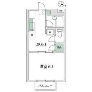 グリーンハイツ鈴木【2階】の間取り