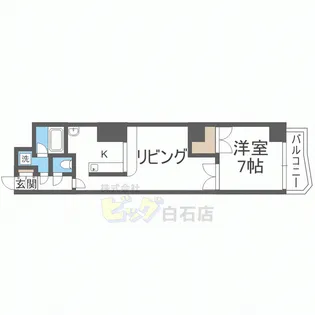 インフィニティ東札幌【5階】の間取り