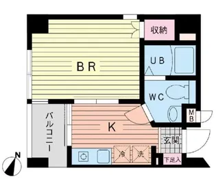 ガーデニア笹塚【1階】の間取り