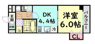 TKアンバーコート堺東II【4階】の間取り