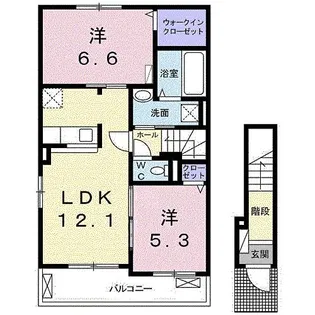 ルーチェ・イースト【2階】の間取り