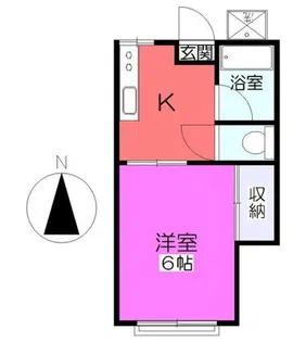 三栄コーポ【2階】の間取り