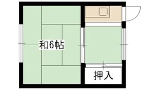 吉田荘【1階】の間取り