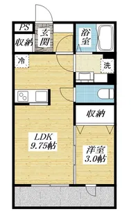 ボナールK壱番館【1階】の間取り