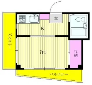 メゾンコバヤシ【2階】の間取り