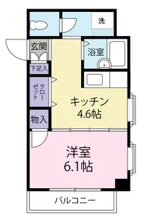 ライフピアモア茅ヶ崎【4階】の間取り