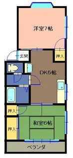 静岡県沼津市筒井町【マンション】の間取り