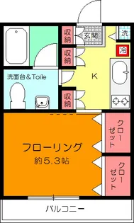 リヴェロ中十条【3階】の間取り