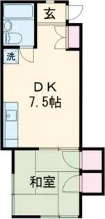 北河荘【1階】の間取り