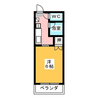 サープラスワンリバー B【2階】の間取り