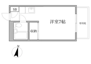 メゾン弦巻【1階】の間取り