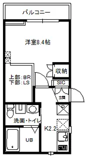 アクイラ・オリーヴェ【2階】の間取り