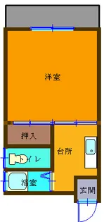 ナガタマンション【1階】の間取り