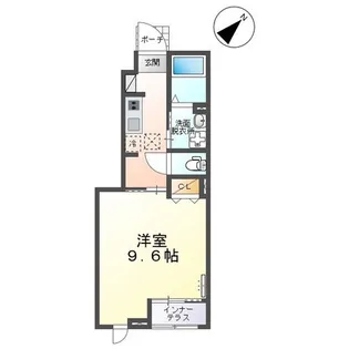 リバーサイドガーデン【1階】の間取り