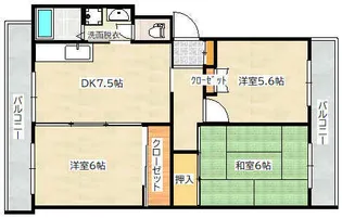 シルバーマンション【3階】の間取り