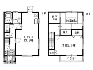 香川県観音寺市村黒町【一戸建】の間取り
