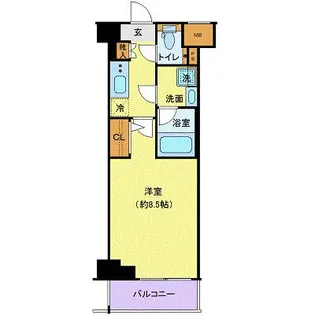 東京都大田区本羽田1【マンション】の間取り