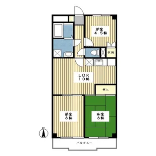 プレミールすみれ【5階】の間取り