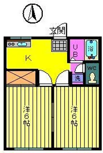 グッピーハイツ【1階】の間取り