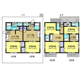 飯塚荘【2階】の間取り